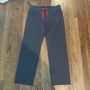 FIGS charcoal Livingston scrub pant